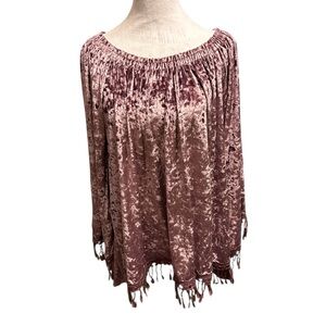 Elegant Velvet Off-Shoulder Top